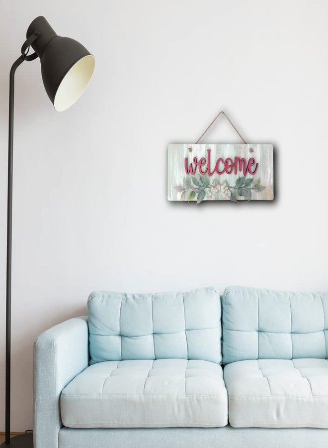 Chalk My Theme Welcome Wooden Wall Hanging Sign Board for Entrance, Home Decoration, Door - Image 3